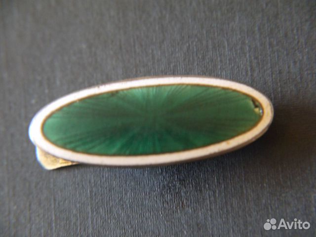 Зажим для галстука серебро эмаль Россия 1908-1917