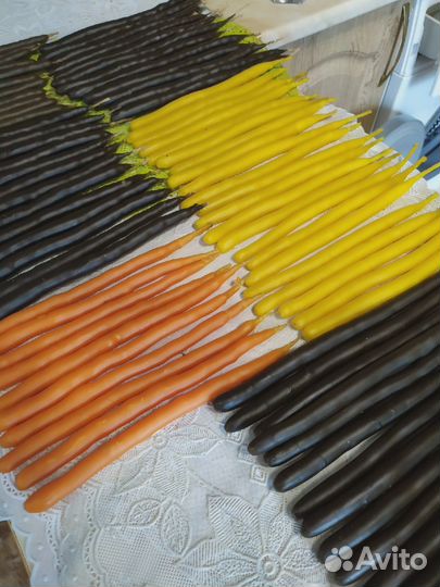 Свечи маканые из натурального Алтайского воска