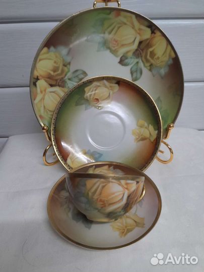 Кофейная тройка с десертной тарелочкой