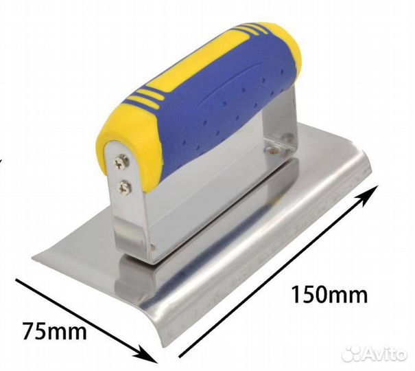 Кельма угловая шпатель для бетона кромкогиб