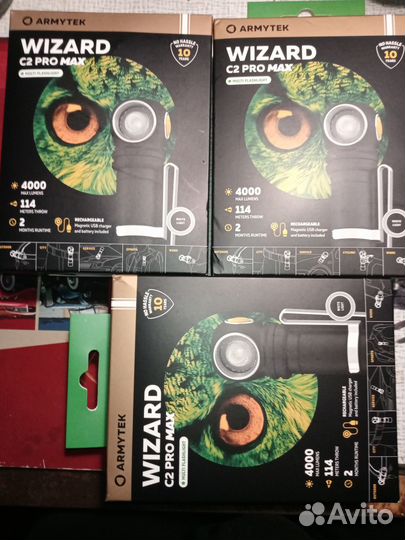 Фонарь налобный Armytek Wizard C2 Pro Max (белый)