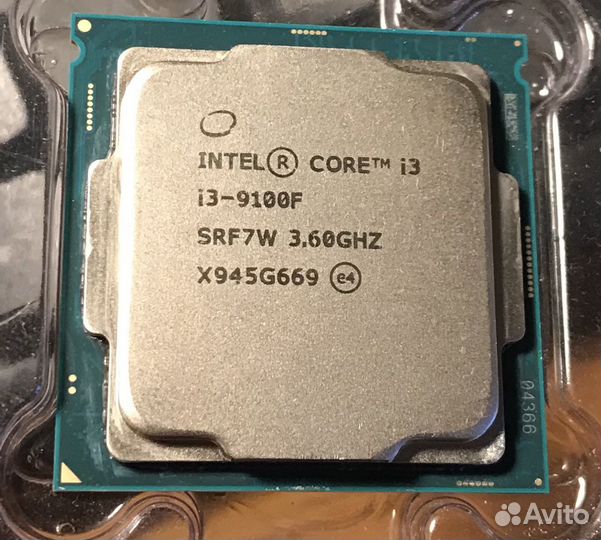 Процессор Intel core i3 9100f
