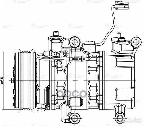 Компрессор кондиц. для а/м Mazda 3 (BK) (03) 2