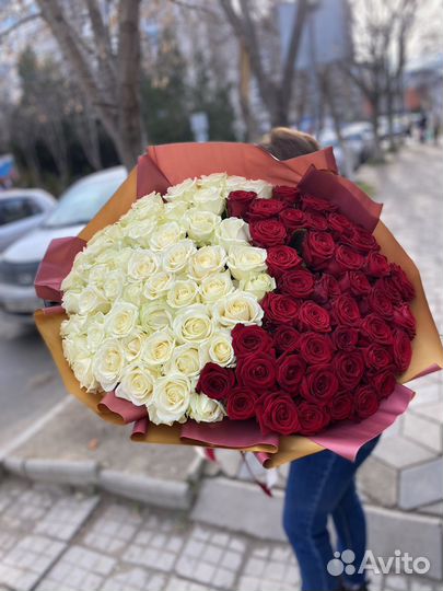 Доставка роз 101 роза