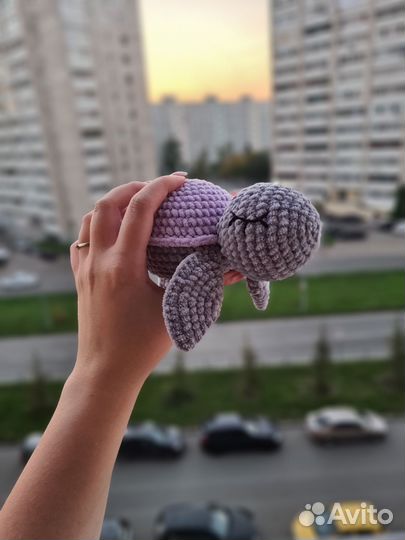 Плюшевая черепашка игрушка для малышей