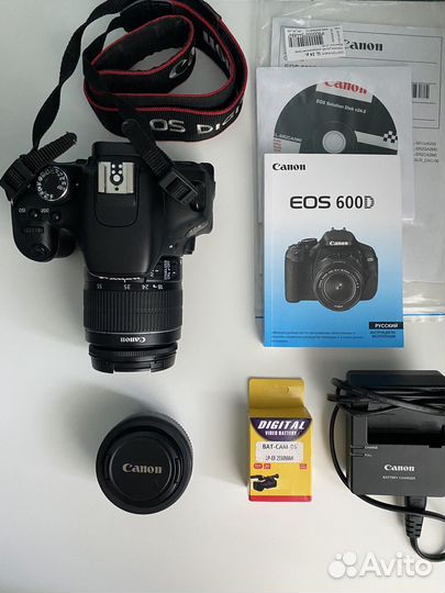 Зеркальный фотоаппарат canon 600d