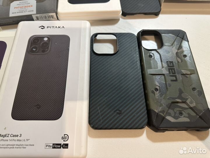 Чехлы Pitaka, UAG, Apple на iPhone 15 pro, 14 pro