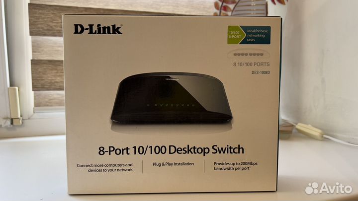 Коммутатор D-Link DES-1008D
