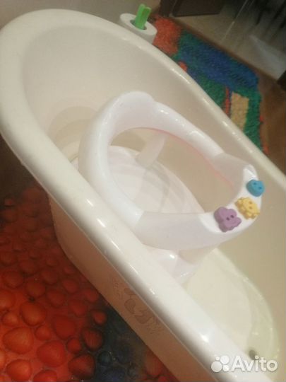 Ванна +сиденье+горка для мытья малыша