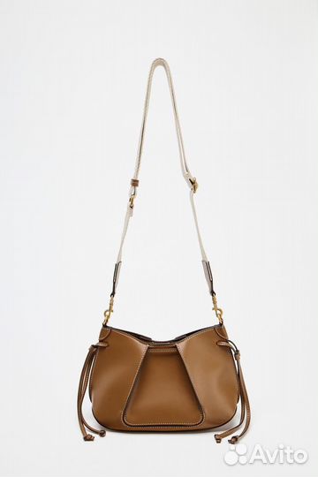 Zara плиссированная мини-сумка