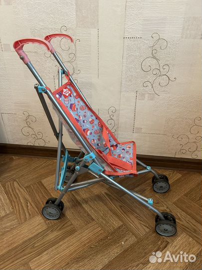 Коляска кукольная прогулочная складная