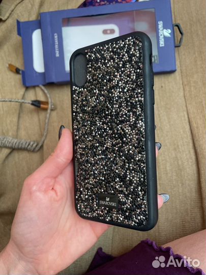 Чехол на iPhone X swarovski оригинал