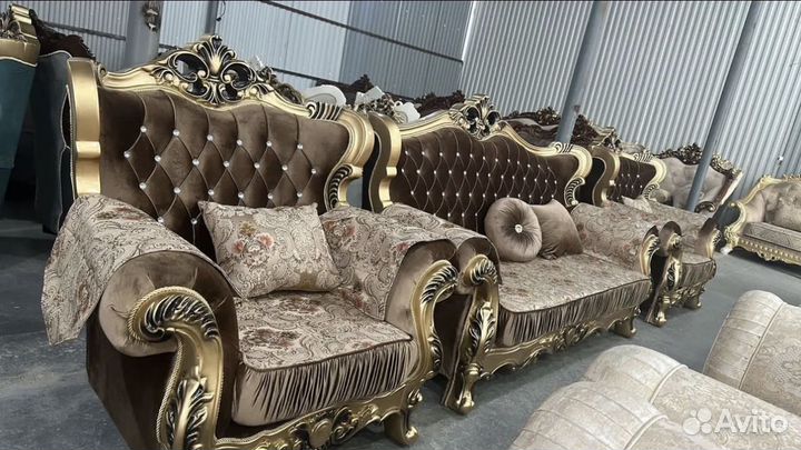 Диван и 2 кресла