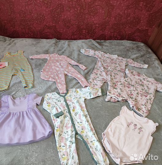 Вещи для девочки пакетом размер 74 80
