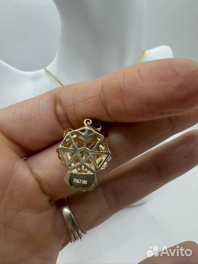 Золотой комплект Cartier пантера 585