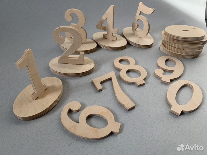 Номерки на столы Свадебный декор украшения