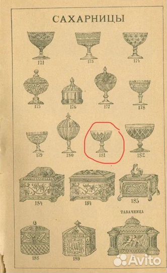 Ваза на ножке креманка сахарница