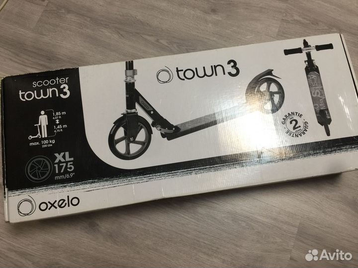 Самокат Decathlon Oxelo Town 3 черный