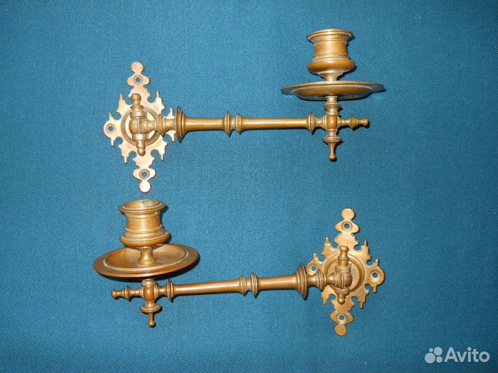 Антикварные подсвечники для пианино