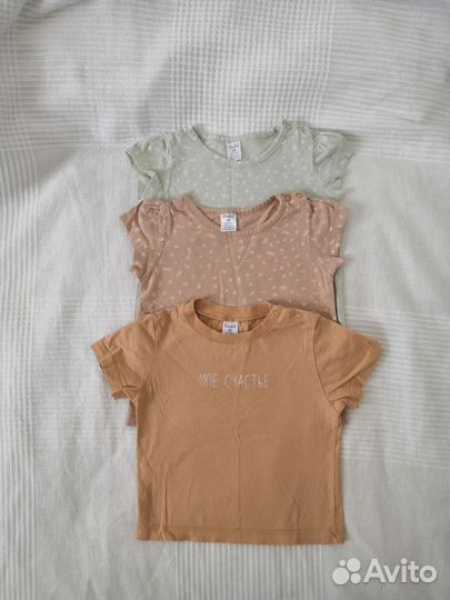 Футболка детская 74-80 комплект