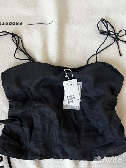 H&M топ из льна