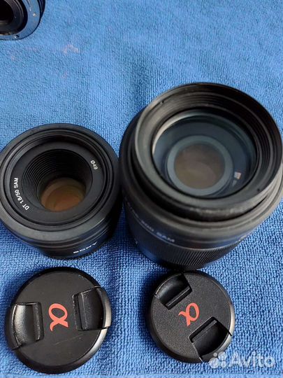 Объектив sony 50mm f 1 8 и sony 55-200 новые