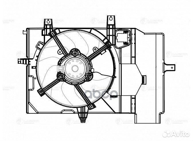 Э/вентилятор охл. для а/м Nissan Note (06) /Micra