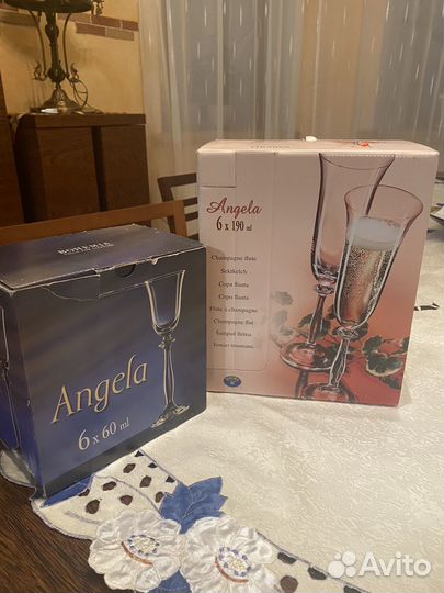 Рюмки и фужеры Bohemia Angela новые