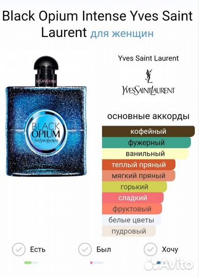 Black Opium Intense Yves Saint Laurent 90мл тестер