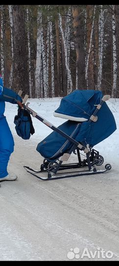 Санки коляска nika kids