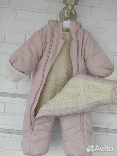 Зимний комбинезон для девочки 74 80