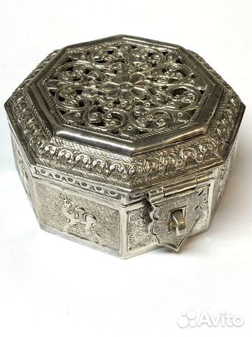 Шкатулка серебро 925 пробы