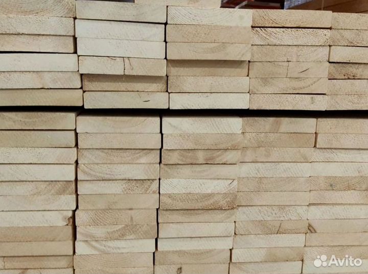 Доска строганая 38*89*3000 мм сорт AB скругление