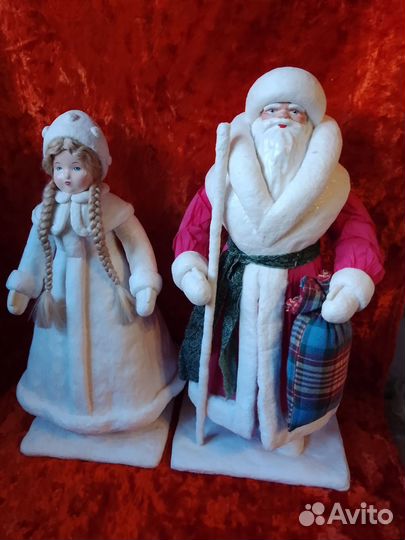 Ватный Дед Мороз, ватные Снегурочки