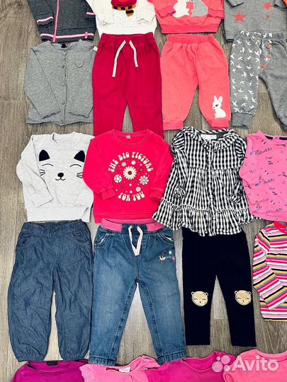Одежда 80 86 пакетом для девочки