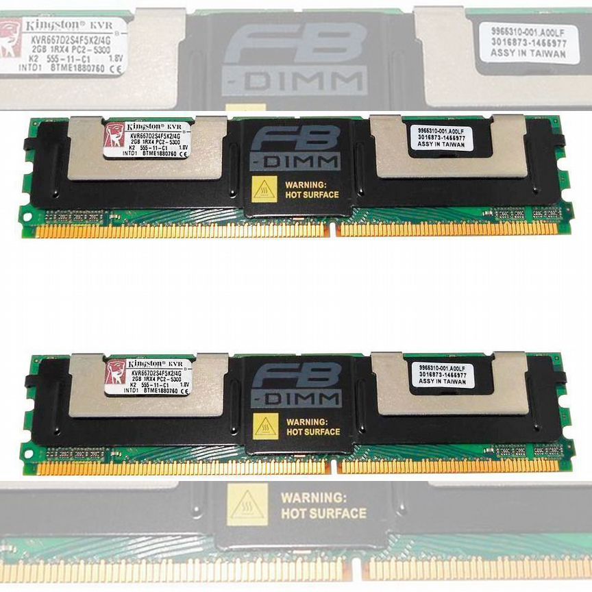 [KVR667D2S4F5K2/4G] Оперативная Память Kingston Ddr1 Kvr667d2s4f5k2/4g