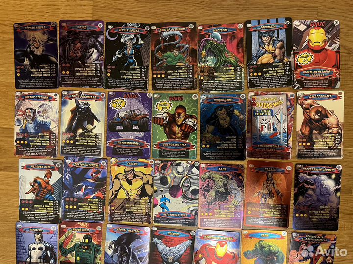 Человек-паук Ультраредкие и Суперредкие (61 карта)