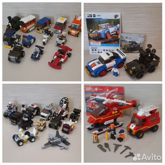 37 наборов конструкторов. Совместимы с Lego