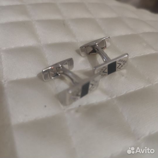 Запонки серебро