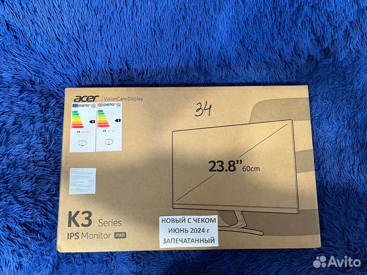 Монитор Acer K243YEbmix черный 24
