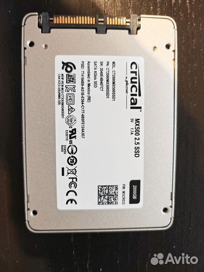 Ssd crucal mx500 2tb