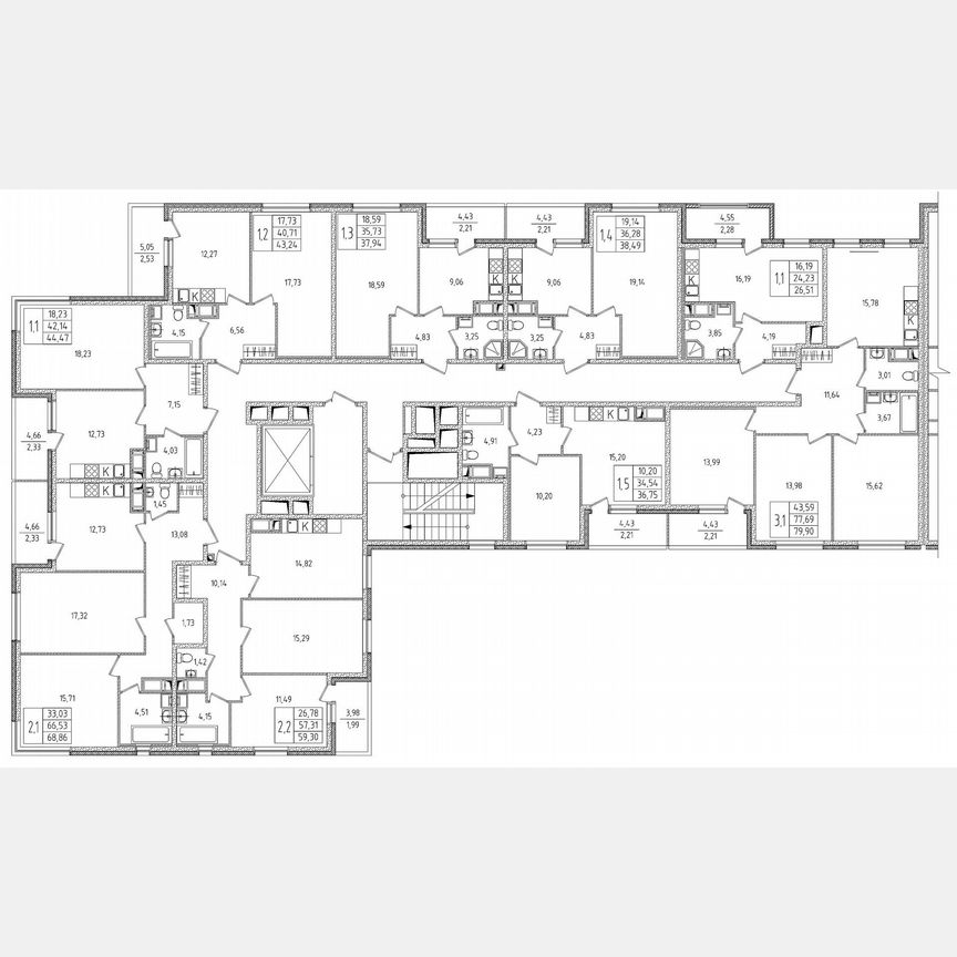 1-к. квартира, 43,2 м², 2/8 эт.