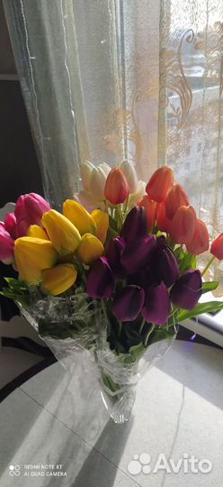 Искусственные цветы тюльпаны