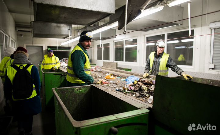 Вахта 15 смен Сортировщик мусора/Проживание