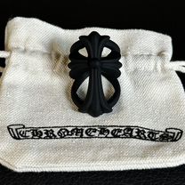 Кольцо Chrome Hearts silicone силиконовое черное