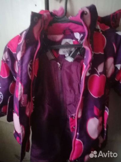 Зимний комбинезон для девочки 98