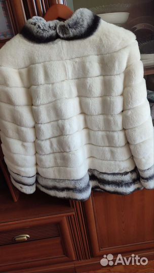 Шуба из кролика рекс под шиншиллу