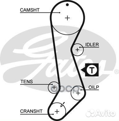 Ремень грм 124 зуб.,26mm 5358XS Gates