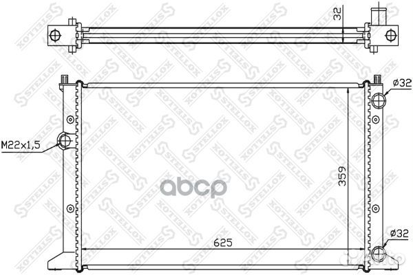 10-26427-SX радиатор системы охлаждения VW Gol