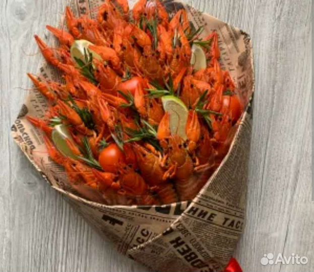 Мужской букет из раков